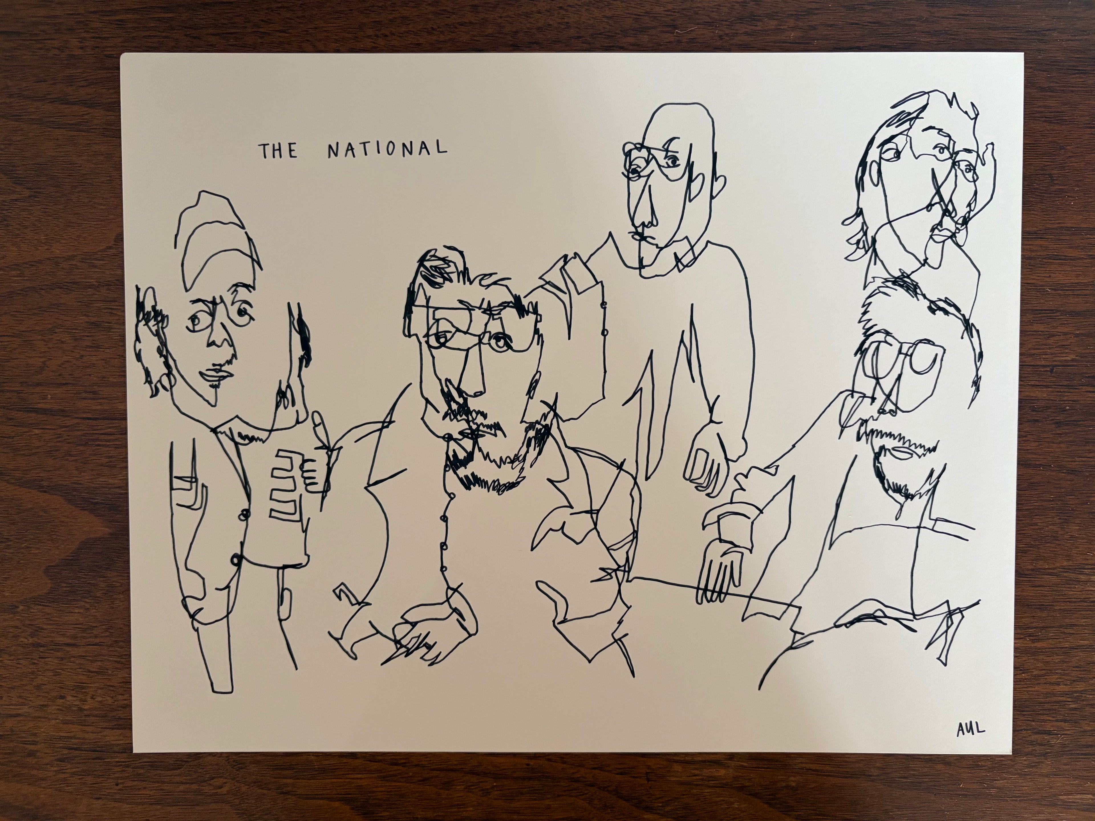 Original The National Sketch 11x14