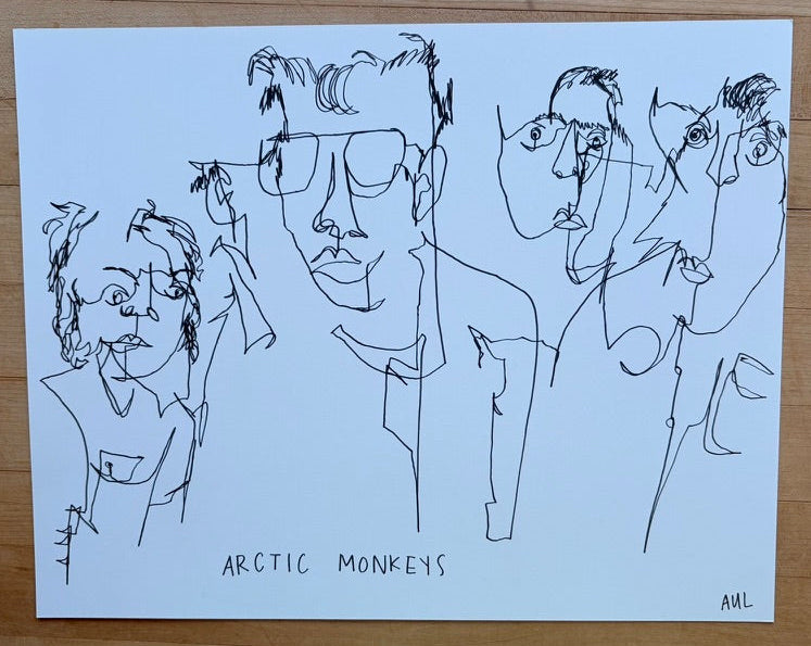 Original Arctic Monkeys Sketch 11x14