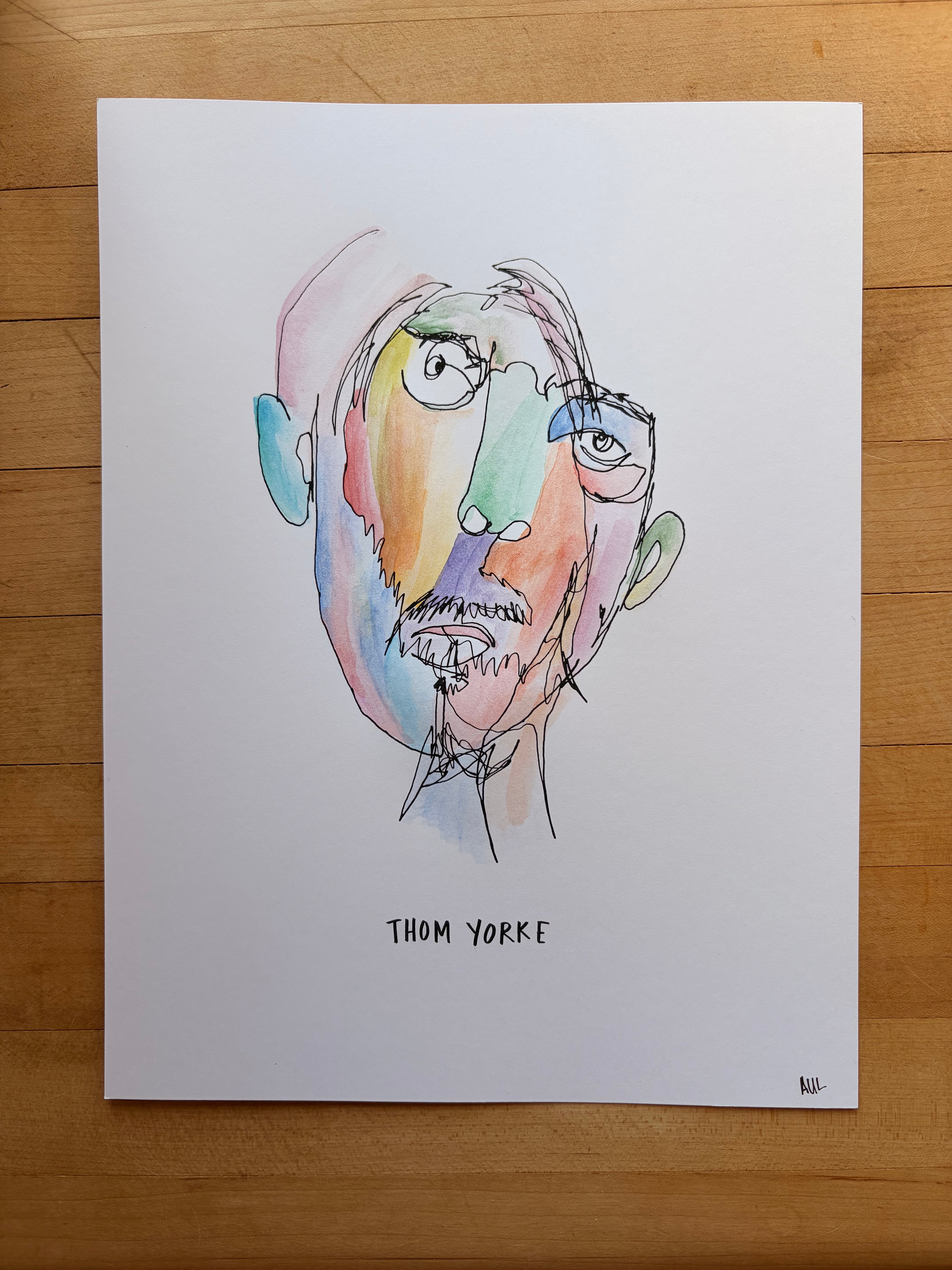 Thom Yorke Watercolor