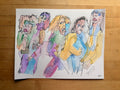 Twisted Sister Watercolor Print 11x14