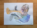Louis Armstrong Watercolor